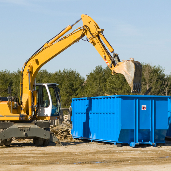 how many times can i have a residential dumpster rental emptied in Round Mountain